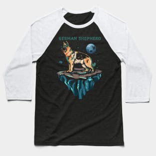 German shepherd in space Baseball T-Shirt